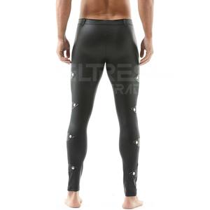 Deltress Trading 2025, último diseño, pantalones de cuero PU para hombre, estilo informal, cintura media, recto, curvo, a rayas, superventas - Product Image 2