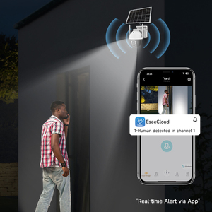 4G <strong>Solar</strong> <strong>Security</strong> <strong>Camera</strong> 10x Zoom 360 View Two-Way Audio Cloud Storage IP66 Waterproof 7W Siren Alarm - Product Image 2