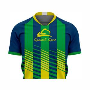 Camiseta de fútbol con logotipo bordado, ropa de calle personalizada, camiseta de fútbol de manga larga Vintage - Product Image 4