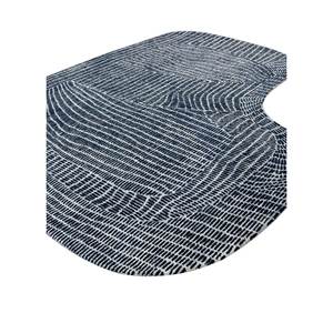 Alfombras de Lana y Viscosa con Diseño Abstracto, Tejidas a Mano, en Gris y Negro 'Pathways' para Uso Doméstico-Tnq-1300 - Product Image 2