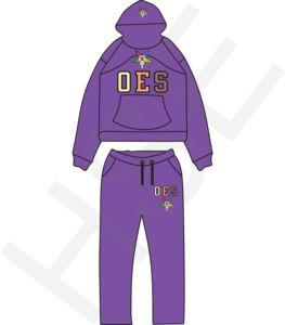 Conjunto de Dos Piezas OES con Logotipo Personalizado |   Chándal Multicolor para Ropa Urbana y Deportiva - Product Image 6