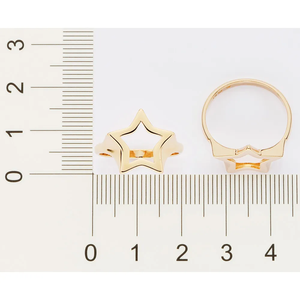 แหวนผู้หญิงชุบทอง18K สีเหลืองแหวนไม่มีเพชรแหวนชุบทองแท้สำหรับเครื่องประดับแฟชั่นผู้ชาย - Product Image 3