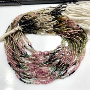 Cuentas lisas de forma redonda multiturmalina de 2mm al por mayor, cuentas lisas de piedras preciosas naturales para manualidades para proyectos de joyería DIY - Product Image 4