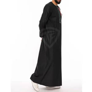 Alta calidad último diseño hombres Thawb nuevo diseño largo Thawb musulmán transpirable secado rápido hombres Thawb - Product Image 5