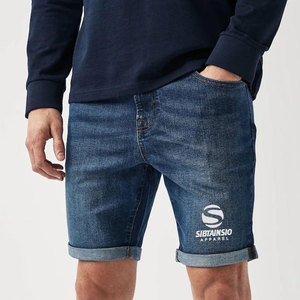 High Quality Loose Fit Denim <b>Shorts</b> <b>for</b> <b>Men</b> <b>Knee</b> <b>Length</b> Blue Jeans Quick Dry Breathable <b>Men's</b> <b>Shorts</b> - Product Image 6