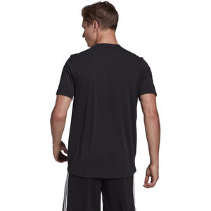 T-shirts pour hommes à col rond, coton de haute qualité, fibre de bambou, respirant, formel, surdimensionné, manches courtes, fitness, motif uni, fabriqué - Product Image 5