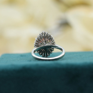 Anillo de compromiso de oro sólido de 10K de lujo con certificado IGI, ajuste de Halo doble, corte rosa, Diamante cultivado en laboratorio, estilo moderno, regalo para mujer - Product Image 5