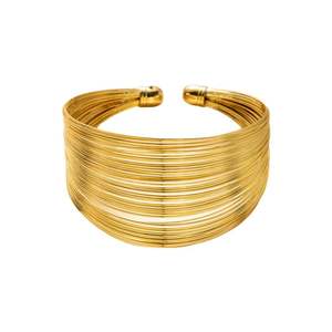 Pulsera de latón hecha a mano para hombres y mujeres Elegante puño o brazalete ajustable Diseño Elegante joyería de metal para uso diario - Product Image 6