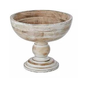 Bol en bois naturel de table bol en bois rustique à usage multiple en bois d'olive à usage domestique bol de service de riz et de salade sur la Base - Product Image 1