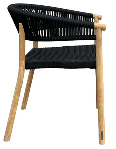 Teak Woven Stacking <b>Chairs</b> Midcentury <b>Stackable</b> <b>Chair</b> <b>Garden</b> <b>Chairs</b> for Events - Product Image 3