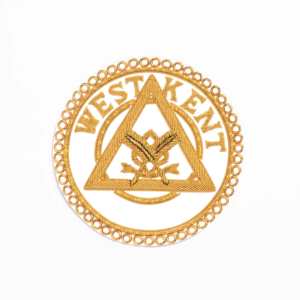 Insignias de delantal de Regalia masónica de la mejor calidad, venta al por mayor, insignias de tela bordadas y cosidas hechas en Pakistán - Product Image 5