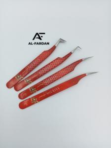 Pince à épiler d'extension de cils en acier inoxydable durable entièrement personnalisé volume enduit de papier pince à cils Logo personnalisé gratuit - Product Image 6