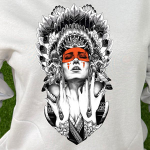 2026 Men's 100% Cotton Blended Oversized Pullover Hoodie with Digital Printing Breathable Fleece <b>Sweatshirt</b> for Winter - Product Image 2