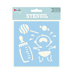 Plantillas para bebés, plantilla temática de juego creativo para pintar, manualidades escolares, suministros de dibujo, patrón de plástico lavable, arte para jardín de infantes - Product Image 1