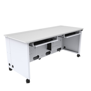 VersaDesk Elevation Convertible Multifunctional <b>White</b> Office <b>Computer</b> <b>Desk</b> for Diverse Uses - Product Image 3