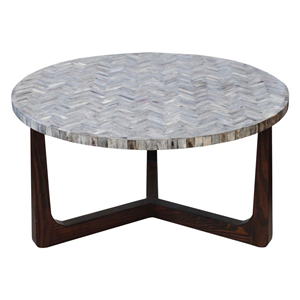 Table basse design Targua en incrustation d'os de style moderne pour meubles de salon à usage domestique - Product Image 4