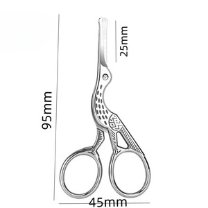 Tijeras de Precisión de Acero Inoxidable Tipo Cisne para Depilación de Nariz, Cejas, Barba y Orejas, con Cabeza Redonda de 3 Colores - Product Image 5