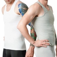 Débardeurs décontractés pour hommes, respirants, sans manches, col rond, anti-transpiration, coupe ajustée, personnalisables, polyester/coton, toutes saisons
