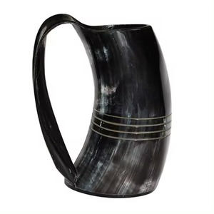 Vente chaude Premium Qualité Artisanat Naturel Viking Bière Corne À Boire Tasse Dernière Conception Animal Poli En Gros Fabrication - Product Image 4