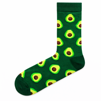 Chaussettes en coton respirantes tricotées fantaisie pour hommes et femmes, multicolores à motifs, décontractées pour le quotidien, en stock, directement de l'usine