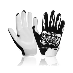 Gants de football pour jeunes, gants de récepteur de football pour enfants, gants de football en silicone pour jeunes avec Super Stick