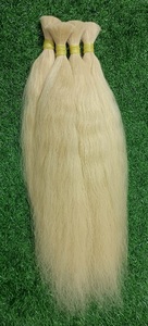 Extensions de cheveux blonds indiens Remy en vrac de qualité exceptionnelle donneur unique brut naturel pour les extensions de cheveux crus - Product Image 2