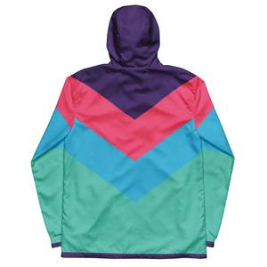 Veste décontractée pour homme de style vintage à capuche respirante personnalisée rose turquoise violet orange inspirée du style de la rue - Product Image 3