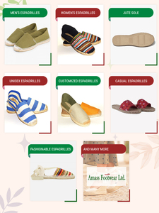 Venta al por mayor 100% alpargatas naturales hechas a mano lienzo ligero impreso colección de verano transpirable Top Slip-On zapatos de moda - Product Image 6