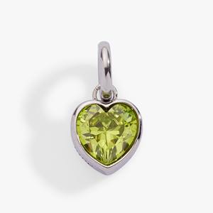 Colgante de Peridoto con Forma de Corazón, Piedra de Nacimiento de Agosto, Gema Verde, Chapado en Oro, Joyería Delicada Hecha a Mano para Mujer - Product Image 3