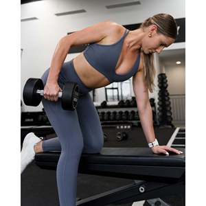 Soutien-gorge de sport Stamina Pulse - Soutien-gorge de fitness léger et rembourré pour femme, respirant en coton et élasthanne, tailles XS-XL, imprimé Night Shadow - Product Image 6