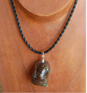 Collar clásico de JOYERÍA SEASHELL con perla con motivo natural para fiestas ceremonias religiosas - Product Image 1