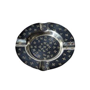 Cendrier vintage en acier inoxydable, porte-cendres pour cigarettes et cigares, cendrier rond en métal pour table, avec 4 fentes, décoration pour la maison et le bureau - Product Image 5