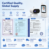 Caméra bébé sans fil sans WiFi, écran IPS 2,8 pouces, 720P HD, moniteur portable, longue autonomie 15H, prise en charge de plusieurs caméras
