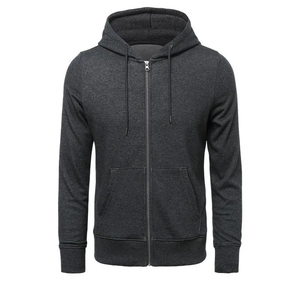 Sweat-shirts d'hiver décontractés en coton 100% lourd personnalisés pour hommes, fermeture éclair sur le devant, chauffants, écologiques, respirants avec logo personnalisé - Product Image 4