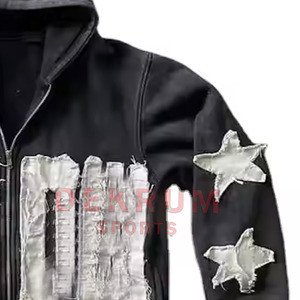 Prix de Gros 2026 – Nouveaux Sweats à Capuche Homme Tendance Hiver Effet Vieilli Broderie Personnalisée Logo Qualité Supérieure Faible MOQ - Product Image 5