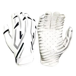 Fabricants pakistanais personnalisés meilleure qualité football américain Super Sticky palm récepteur gants gants d'entraînement professionnels - Product Image 4