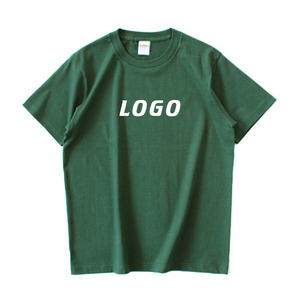 Diseño de logotipo personalizado 100% Camiseta de cuello redondo de algodón Camisetas de Jersey casuales para hombres con opciones de tamaño y color Patrón sólido - Product Image 1