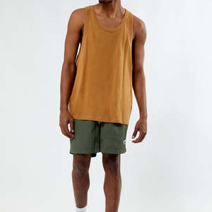 High Quality 2024 Breathable Hip Hop Style <b>Mens</b> Gym Tank Top 100% Cotton OEM Custom Service Training <b>Singlet</b> - Product Image 4