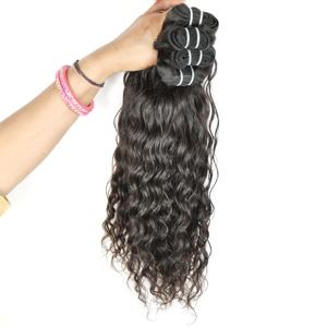 Machine à tisser double trame couleur naturelle femmes noires 100% fabrication indienne traitement aucun vente en gros extensions de cheveux humains - Product Image 1