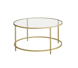 Mesa de centro de metal de 2 niveles, mesa de centro de mármol y cristal, nuevo diseño, Fabricante Mayorista, exportador - Product Image 6