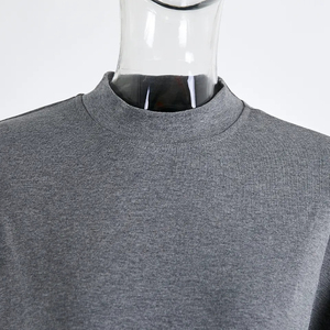 Traje corto deportivo de moda de algodón 100% de alta calidad personalizado para mujer sólido de dos piezas - Product Image 5