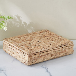 Natural <b>water</b> hyacinth box handwoven gift storage boxes cheap price <b>container</b> for room organizer - Product Image 4
