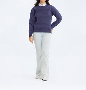 Vente en gros de sweat-shirts à col rond personnalisés avec motif de dessin animé, style streetwear, délavé à l'acide, 100% coton, poids lourd, polaire sherpa, demi-zip long - Product Image 3