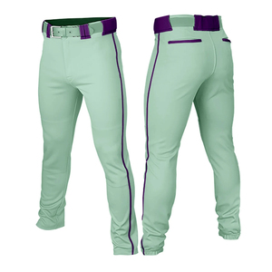 Pantalones de béisbol de equipo azul de alta calidad personalizados para hombres adultos ropa deportiva impresa transpirable y accesorio de sublimación - Product Image 5
