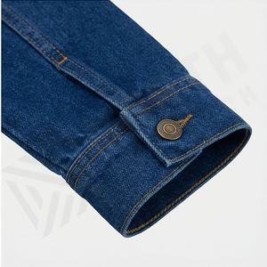 Chaqueta Vaquera de Invierno para Hombre, de Alta Calidad, Manga Larga, Largo Regular, Logotipo Personalizado en la Parte Delantera, Transpirable, Ropa Casual de Moda - Product Image 6