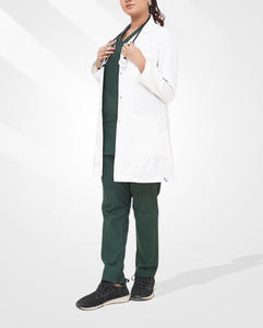 Uniforme Médico de Verano Unisex de Alta Calidad, Manga Corta, Poliéster y Spandex, Cómodo y Transpirable - Product Image 5