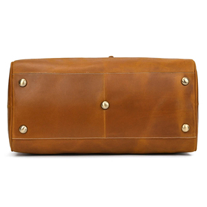 Custom Logo Genuine <b>Leather</b> Duffle <b>Bag</b> Men's Carry on <b>Overnight</b> Travel <b>Bag</b> <b>Leather</b> Duffel <b>Bag</b> - Product Image 6