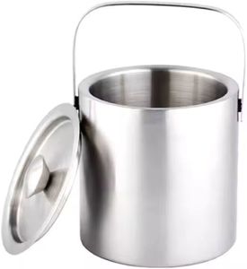 Top notch chất lượng lưu trữ lớn nhôm kim loại ICE Bucket Nickel hoàn thành rượu vang mát Bar-Ware kích cỡ tùy chỉnh đồ uống bồn - Product Image 1