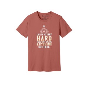 เสื้อยืดแขนสั้นลำลองสีฟ้าอ่อนสำหรับผู้หญิง พิมพ์ลายพระพุทธ พร้อมคำคมแห่งความเมตตา ผ้าฝ้าย 100% ทรงปกติ คอกลม ระบายอากาศได้ดี - Product Image 3