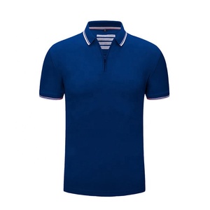 2025 Polos para hombres Elegante último diseño 2022 Color Azul Polo Camisetas Hecho en fábrica Precio barato Hombres Polo Camiseta - Product Image 1
